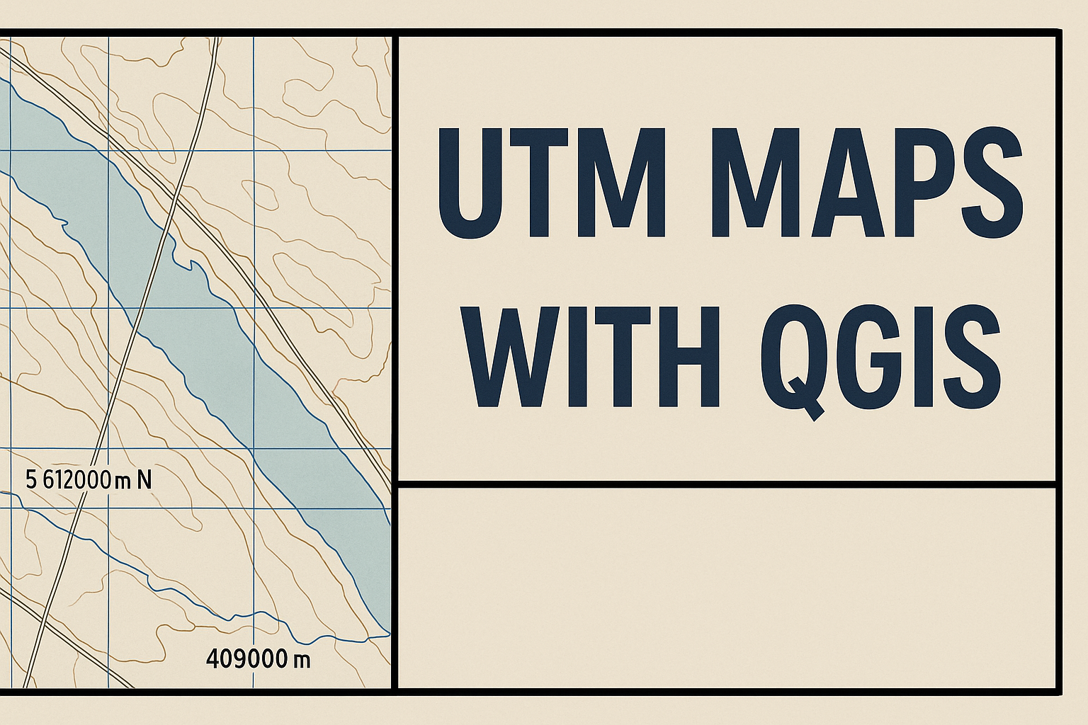 UTM map created with QGIS